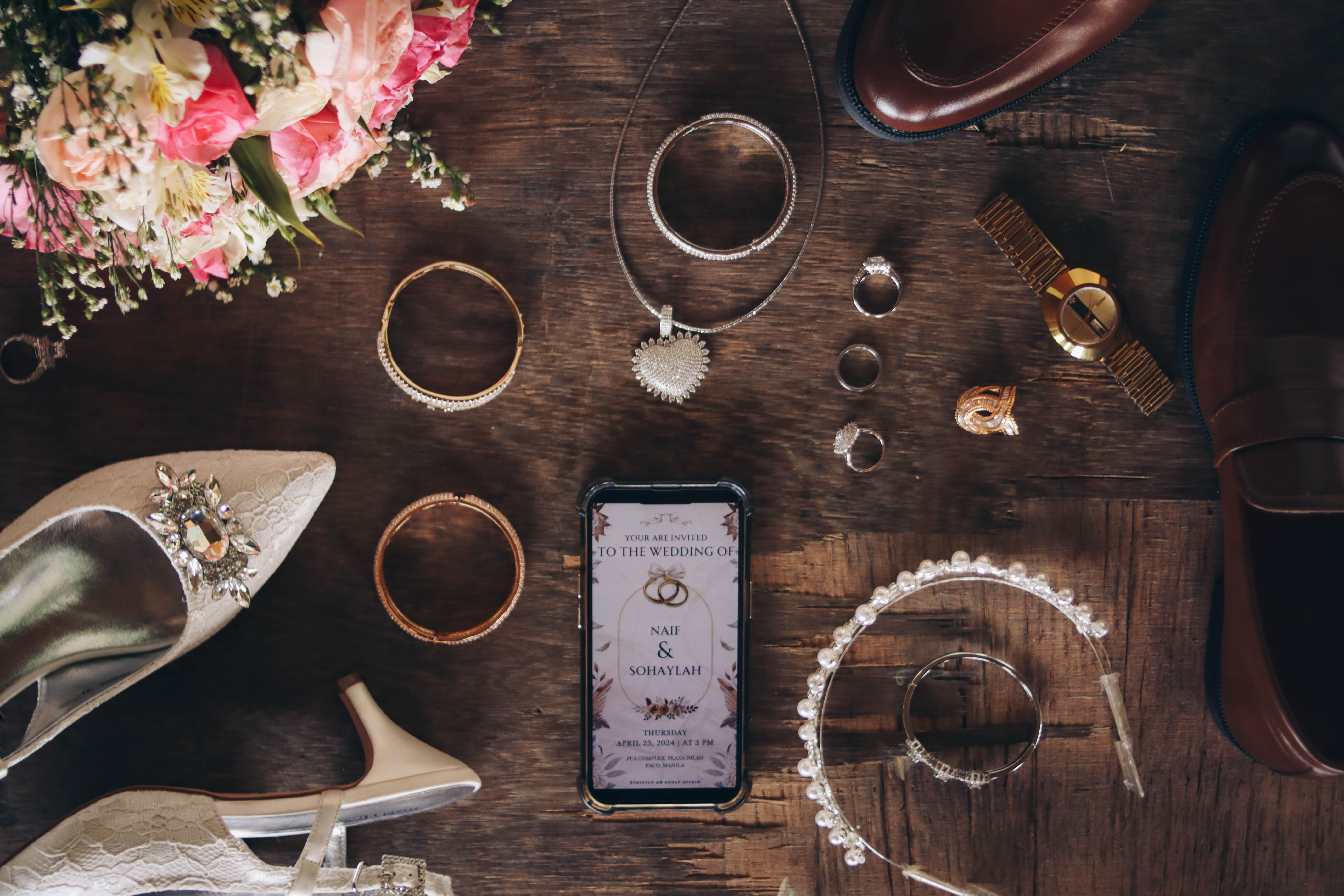 Luxury Wedding Details and Digital Invite